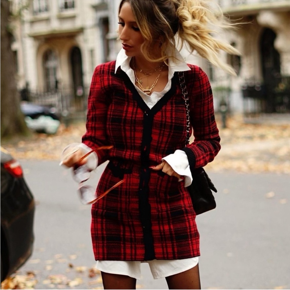 NWT Oversized Mango Tweed Coat